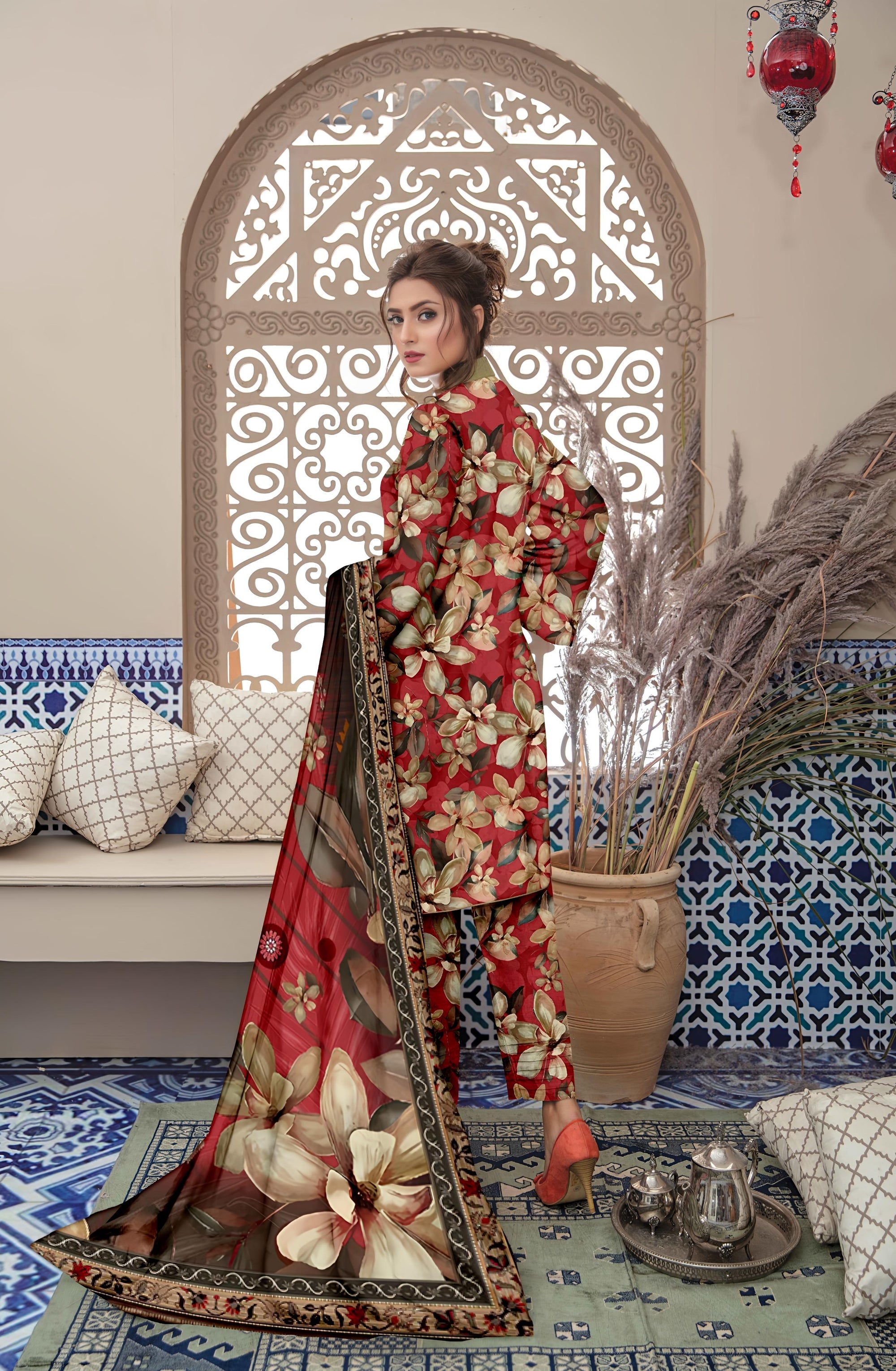 PRINTED LAWN BAROQUE COLLECTION 3pc UNSTICHED BP03