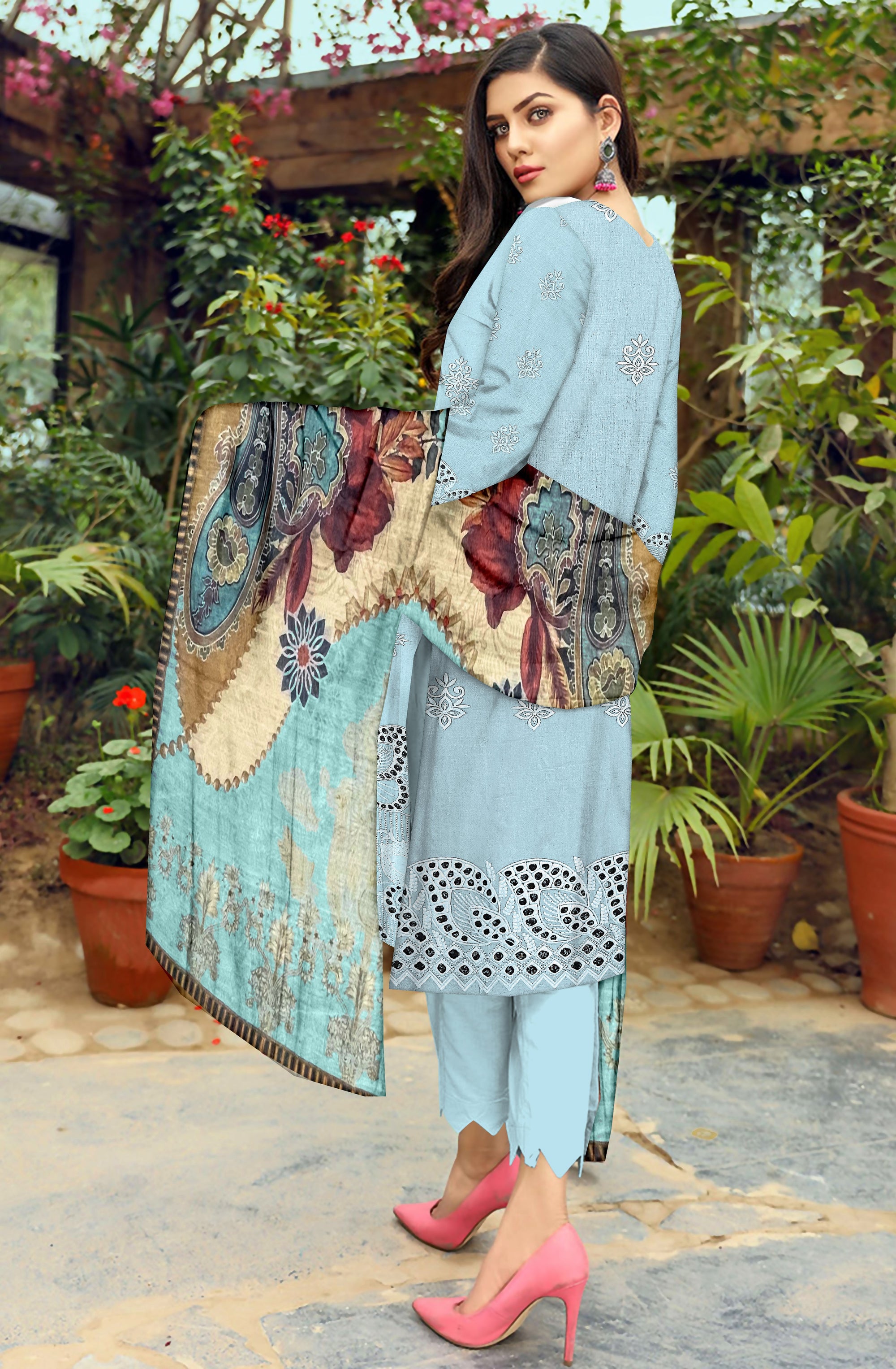 YASHFA NOOR CHIKANKARI COLLECTION 2025 SALE CK06