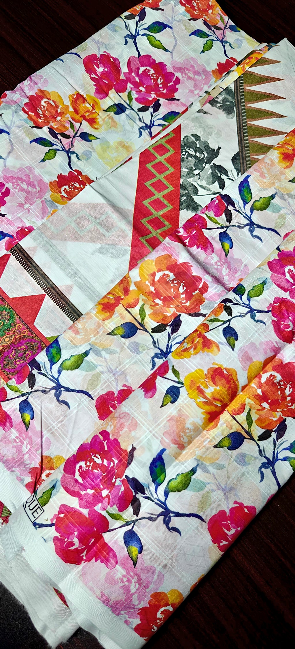 YASHFA NOOR PRINTED LAWN DABI JACQUARD ALLOVER STYLE COLLECTION (3D BANA DORA ) 3PC UNSTICHED YDJ14