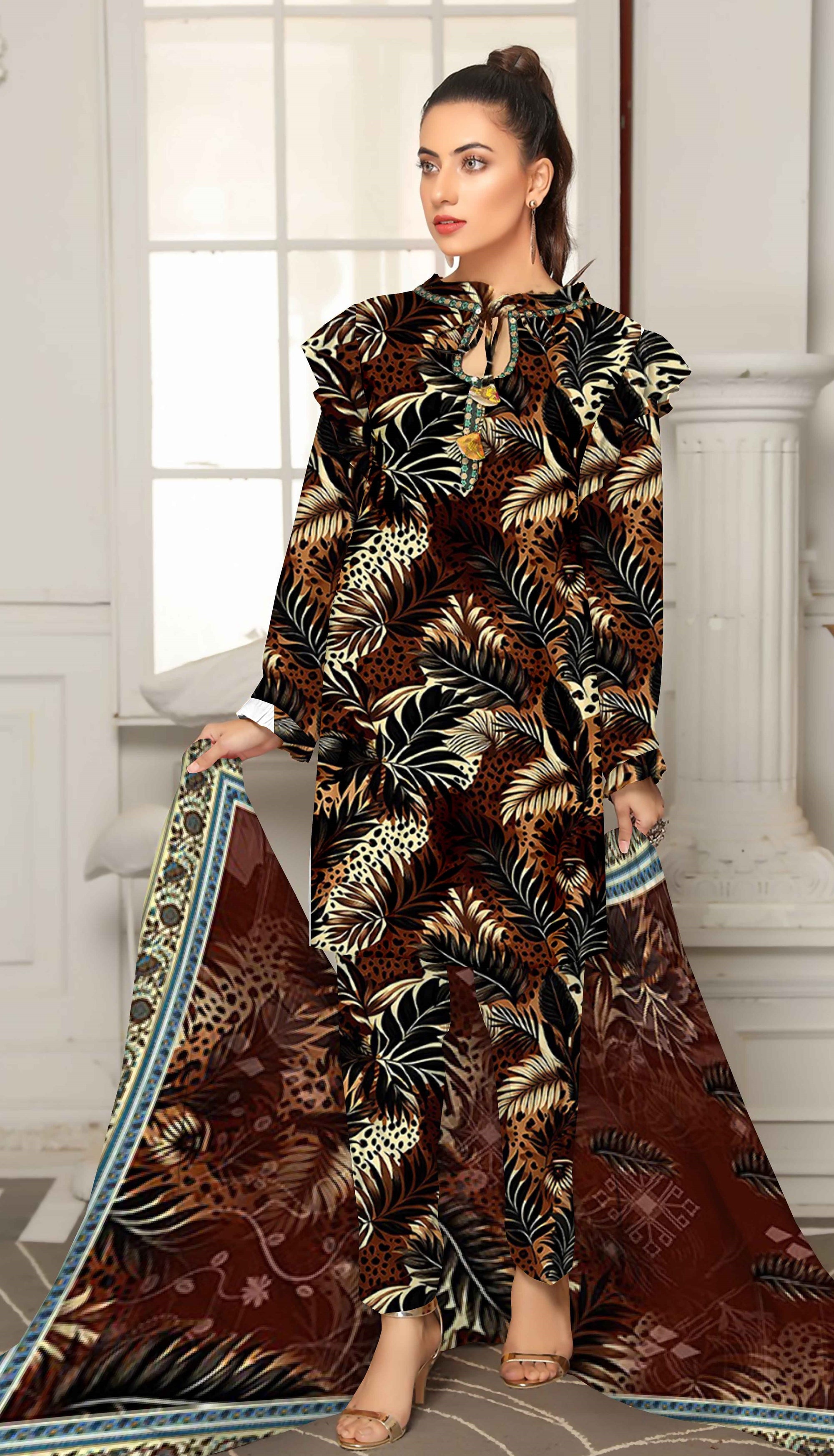 PRINTED LAWN MARIAB COLLECTION 3pc UNSTICHED MB115
