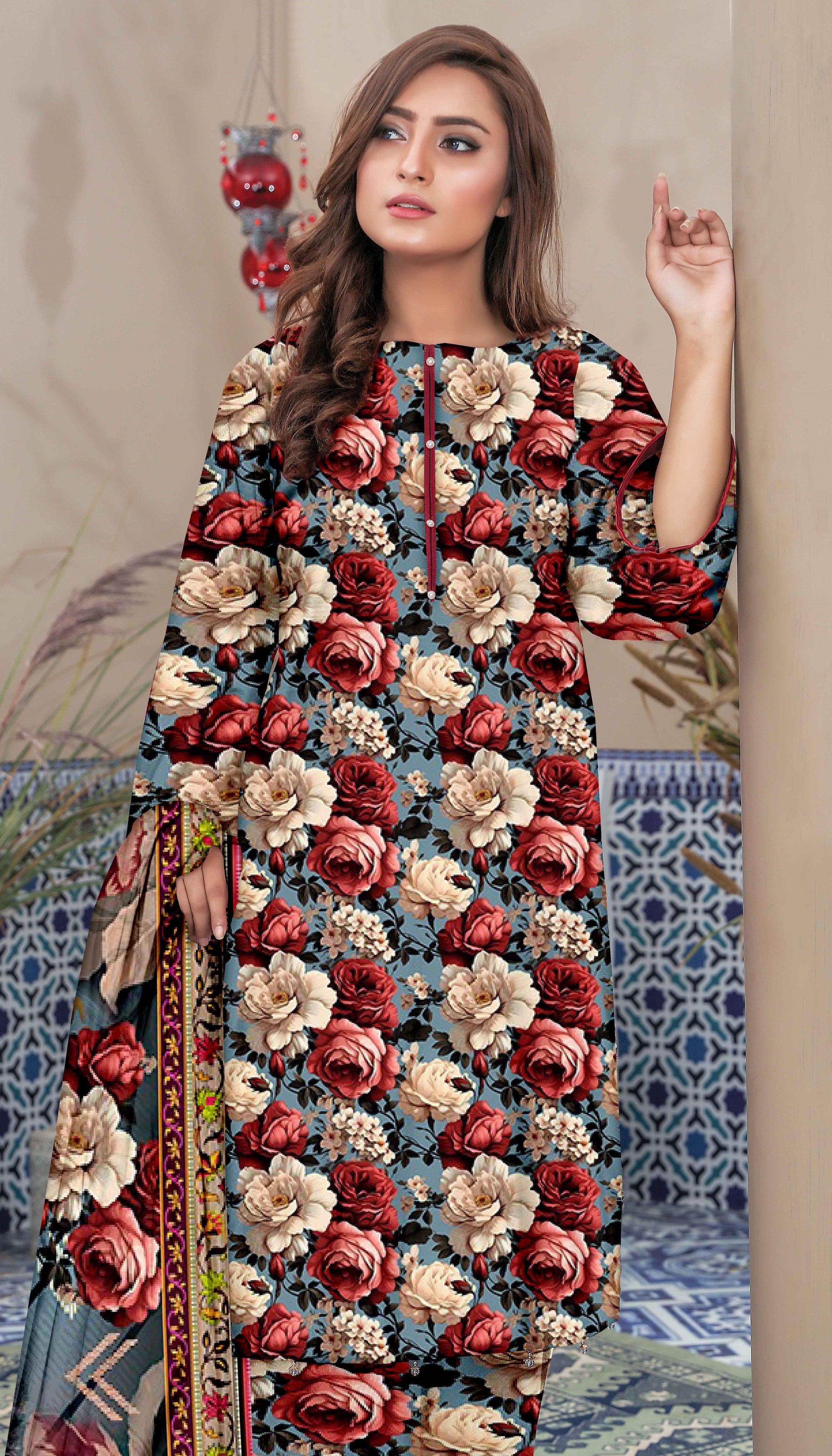 PRINTED LAWN MARIAB COLLECTION 3pc UNSTICHED MB119