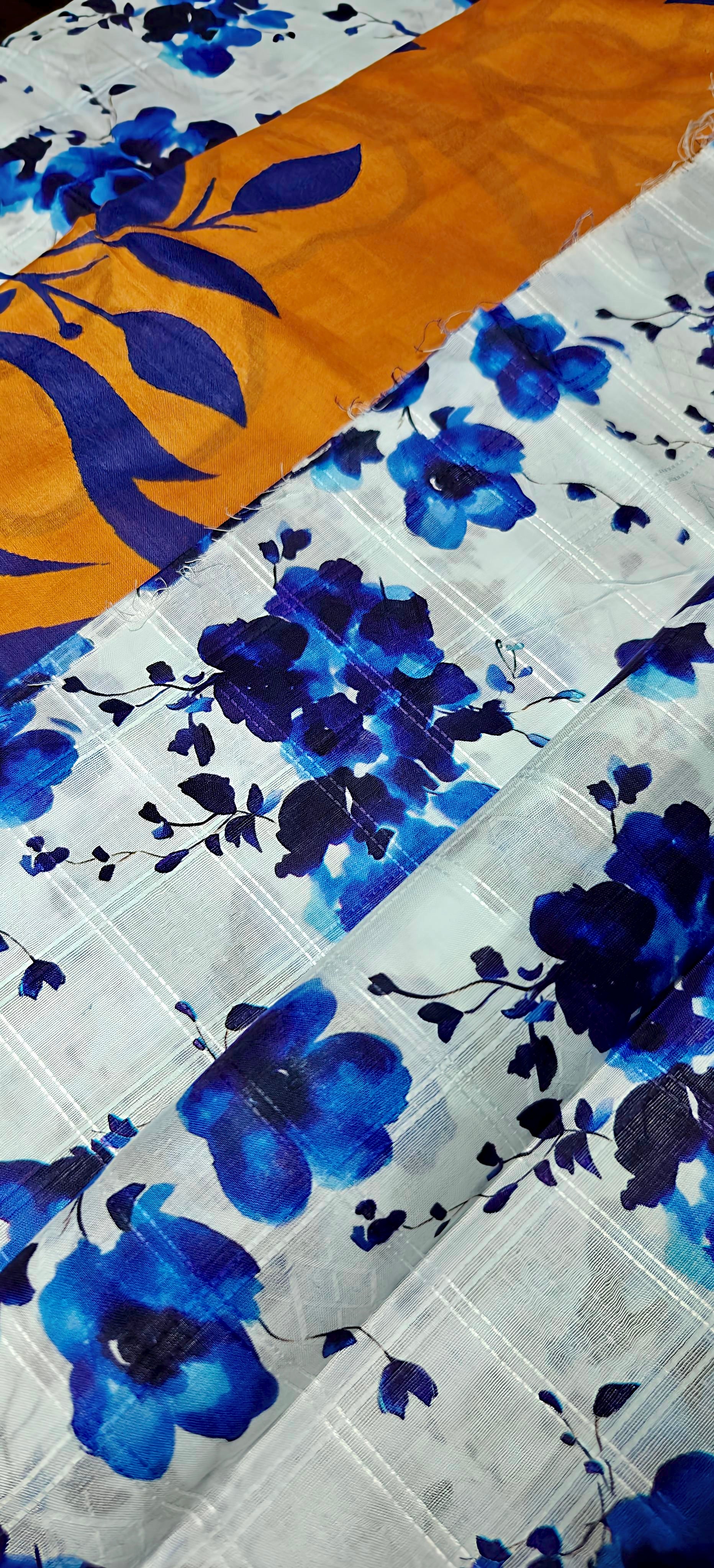 YASHFA NOOR PRINTED LAWN DABI JACQUARD ALLOVER STYLE COLLECTION (3D BANA DORA ) 3PC UNSTICHED YDJ08