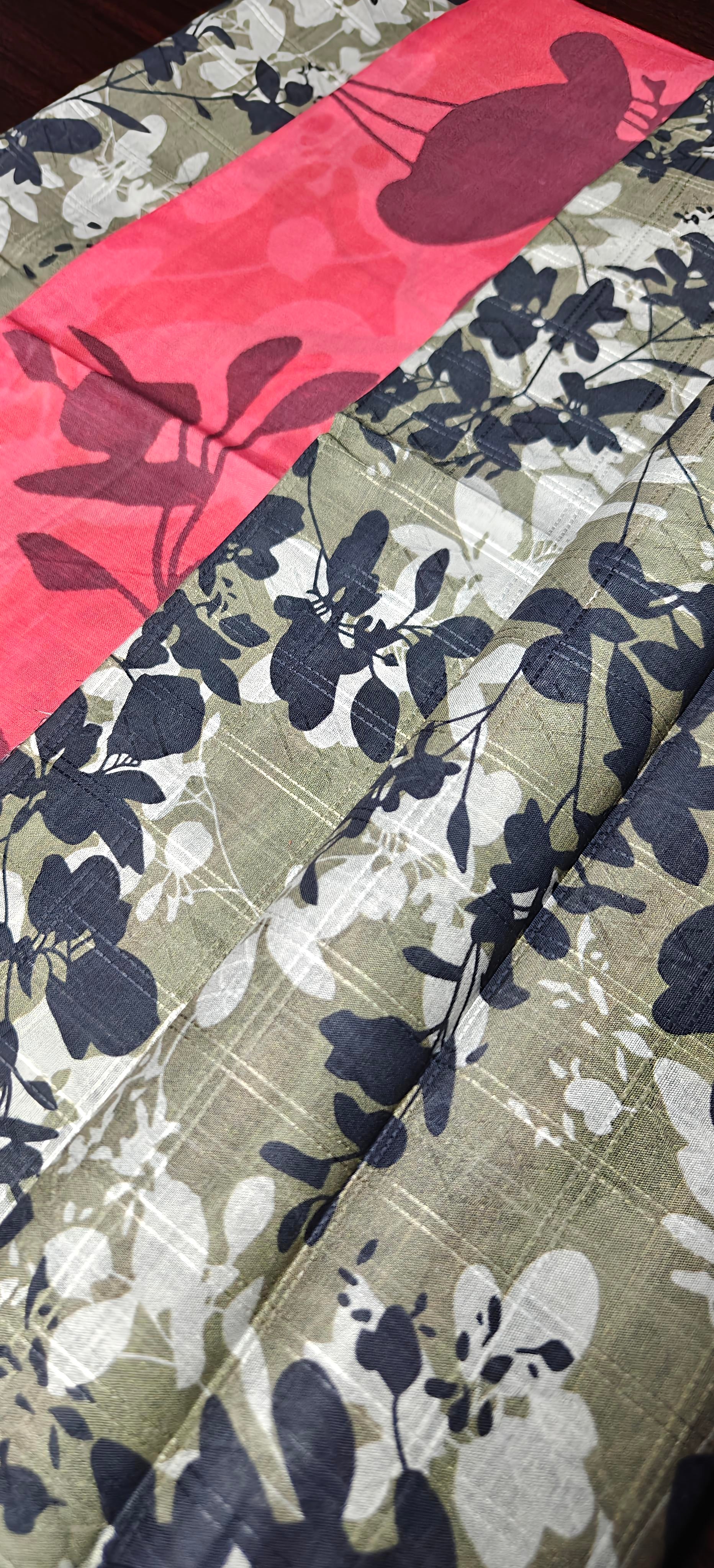 YASHFA NOOR PRINTED LAWN DABI JACQUARD ALLOVER STYLE COLLECTION (3D BANA DORA ) 3PC UNSTICHED YDJ09