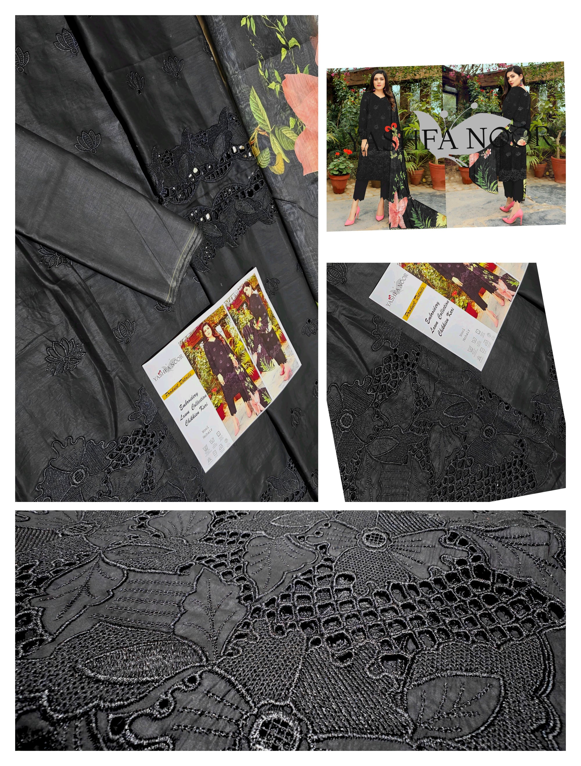 YASHFA NOOR CHIKANKARI COLLECTION 2025 SALE CK07