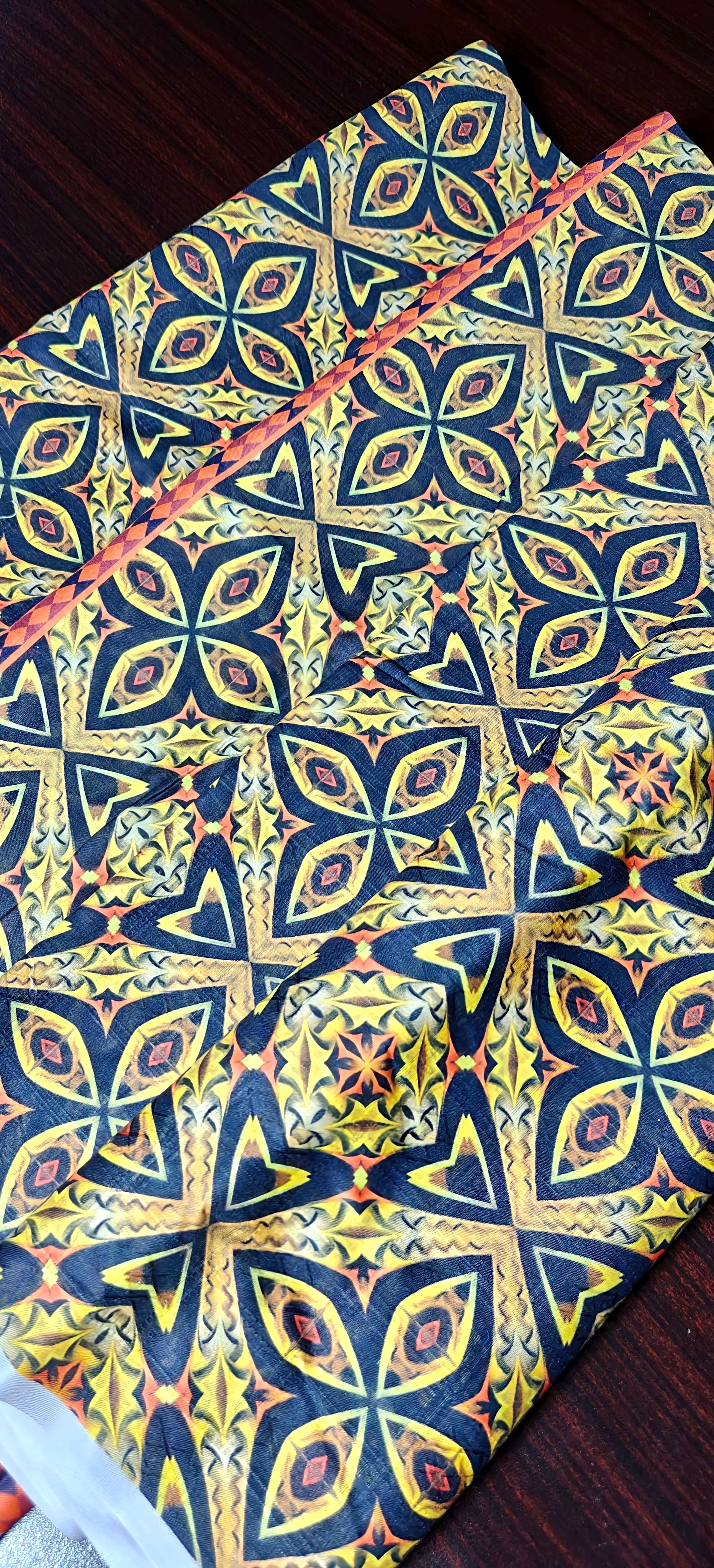 YASHFA NOOR PRINTED LAWN DABI JACQUARD ALLOVER STYLE COLLECTION (3D BANA DORA ) 3PC UNSTICHED YDJ22