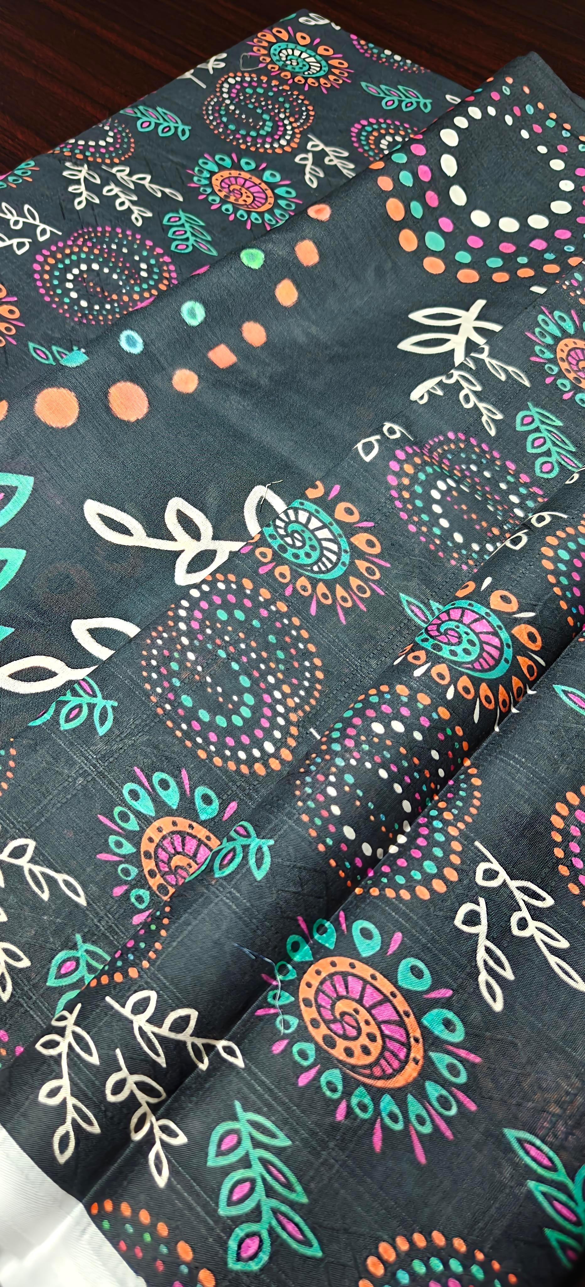 YASHFA NOOR PRINTED LAWN DABI JACQUARD ALLOVER STYLE COLLECTION (3D BANA DORA ) 3PC UNSTICHED YDJ23