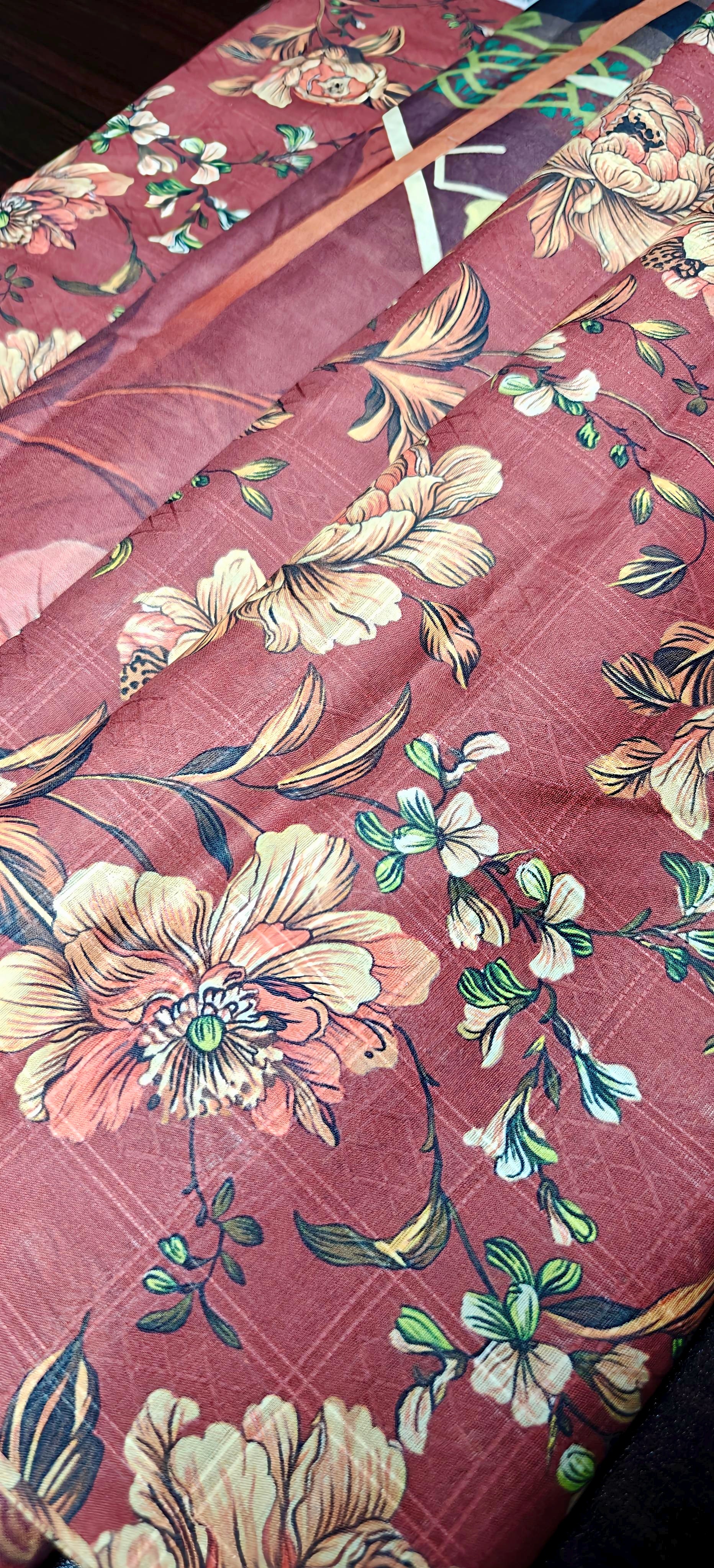 YASHFA NOOR PRINTED LAWN DABI JACQUARD ALLOVER STYLE COLLECTION (3D BANA DORA ) 3PC UNSTICHED YDJ24