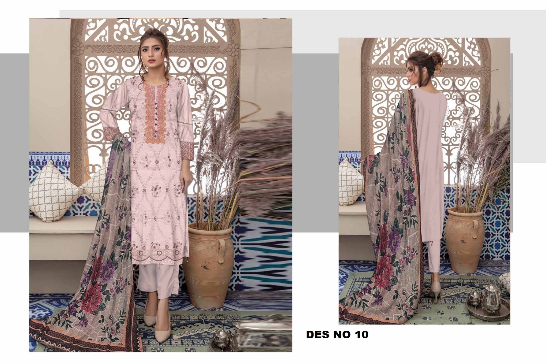 LUXURY EMBROIDERED LAWN COLLECTION 3PC EYN10