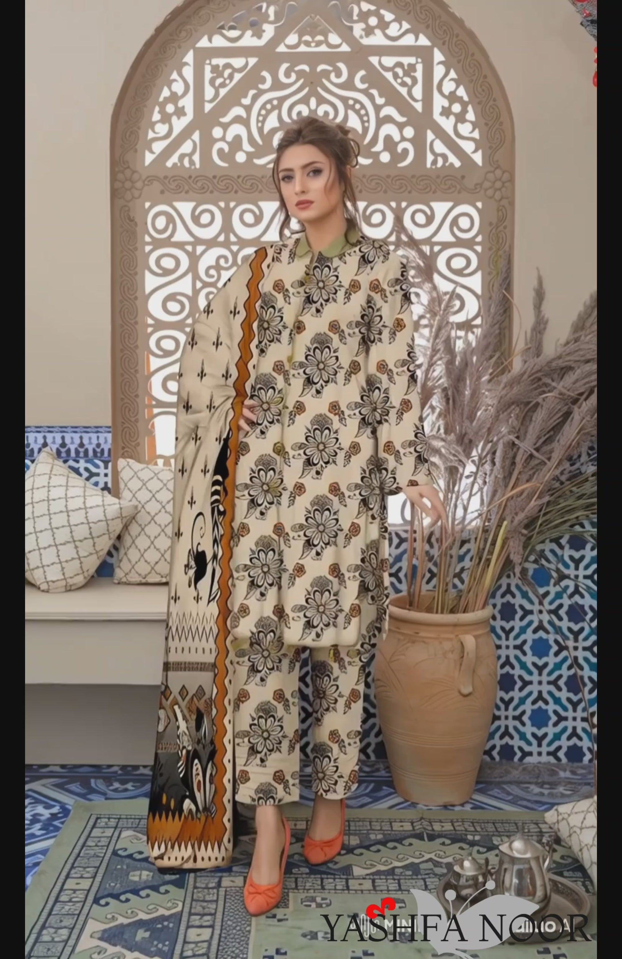 PRINTED LAWN BAROQUE COLLECTION 3pc UNSTICHED BP04