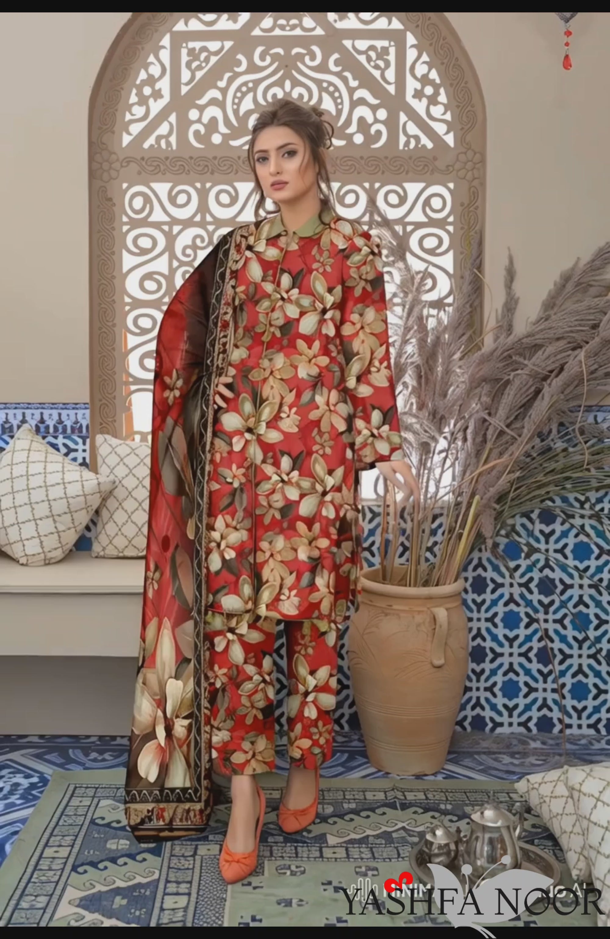PRINTED LAWN BAROQUE COLLECTION 3pc UNSTICHED BP03