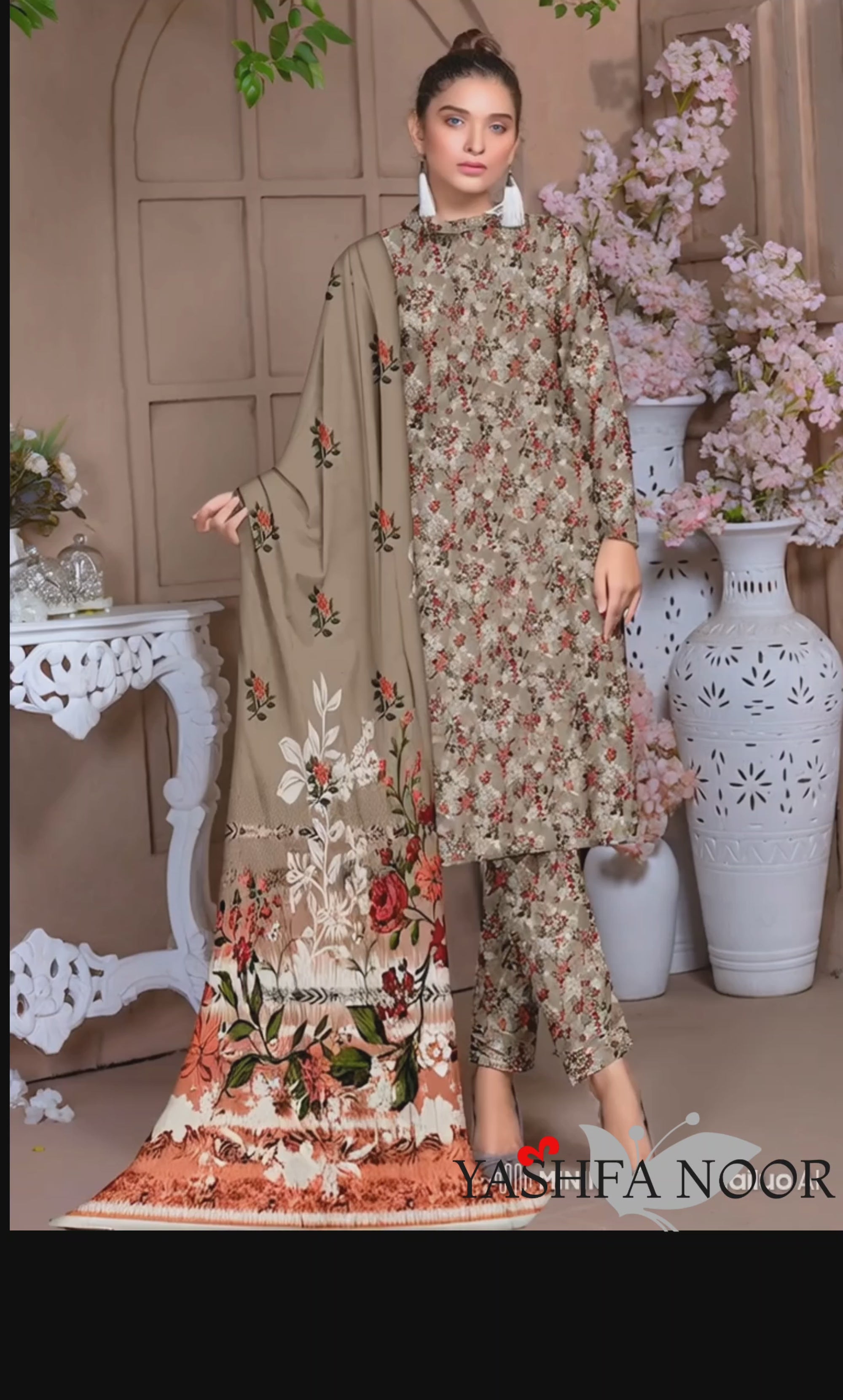 PRINTED LAWN SAPPHIRE COLLECTION 3pc UNSTICHED SP03