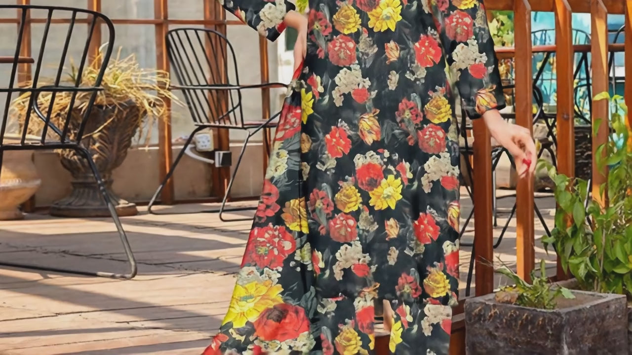 YASHFA NOOR PRINTED LAWN DABI JACQUARD ALLOVER STYLE COLLECTION (3D BANA DORA ) 3PC UNSTICHED YDJ02