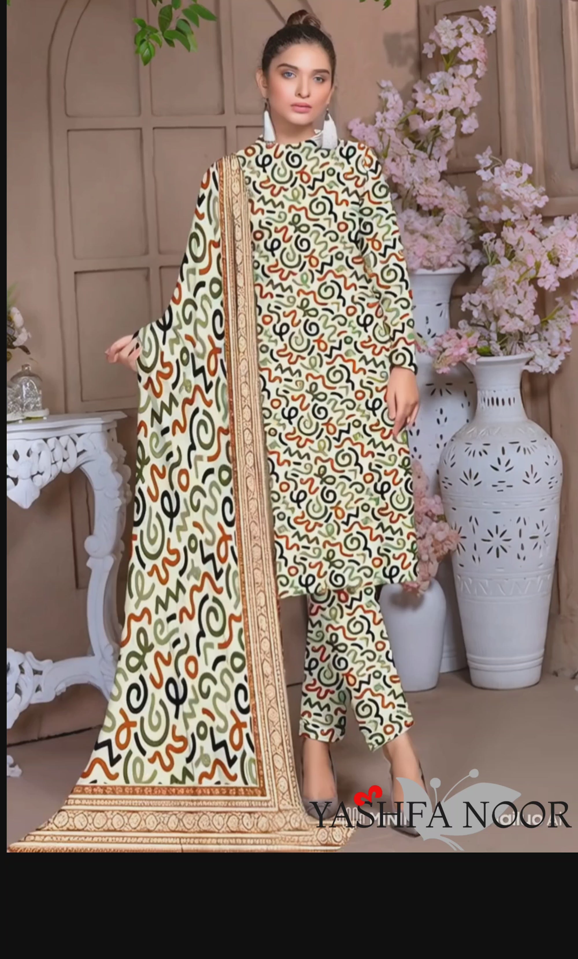 PRINTED LAWN SAPPHIRE COLLECTION 3pc UNSTICHED SP04