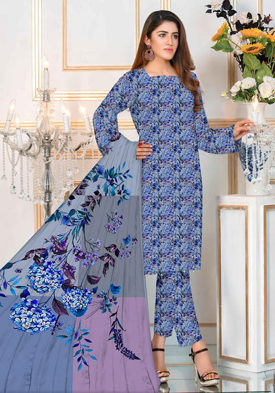 PRINTED LAWN SAPPHIRE COLLECTION 3pc UNSTICHED SP06