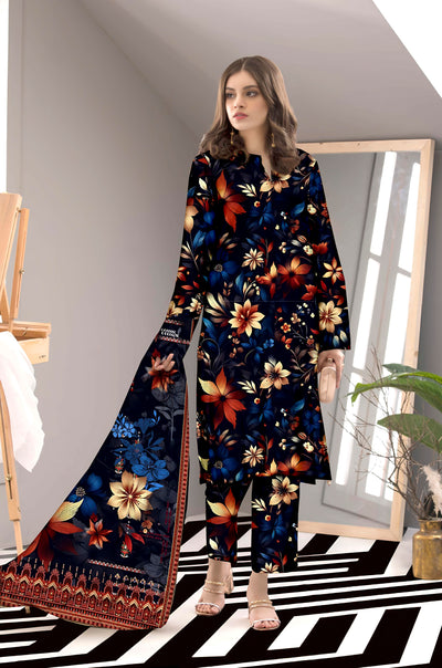PRINTED LAWN BAROQUE COLLECTION 3pc UNSTICHED BP02