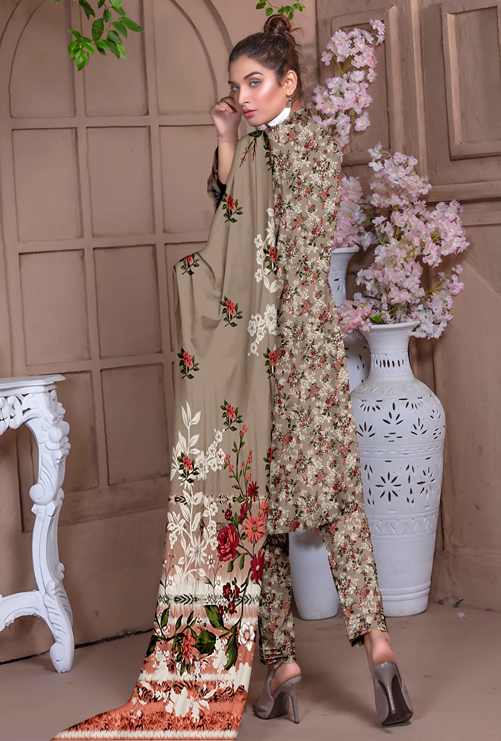 PRINTED LAWN SAPPHIRE COLLECTION 3pc UNSTICHED SP03