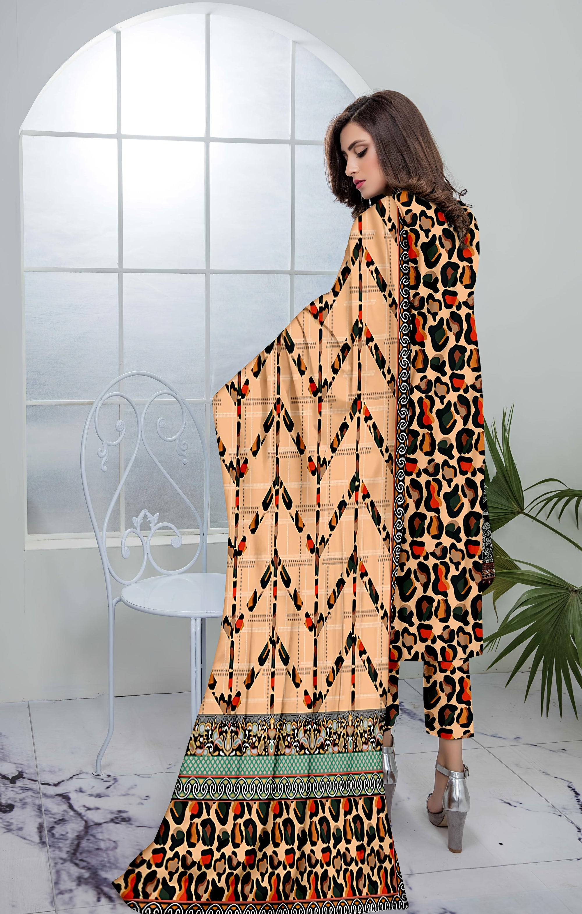 PRINTED LAWN SAPPHIRE COLLECTION 3pc UNSTICHED SP02